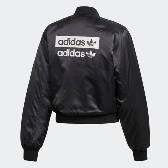 ADIDAS // Cropped Bomber Jacket - Picture 8 of 9